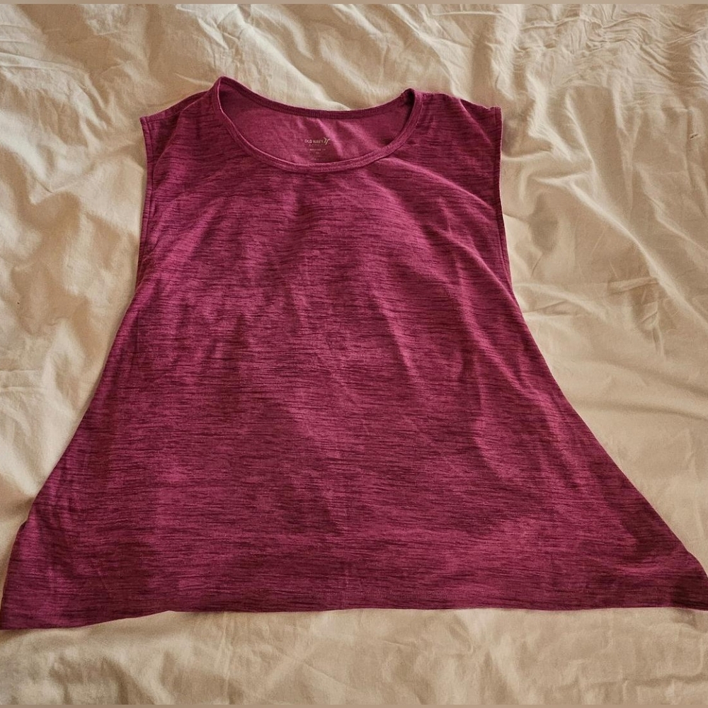 Old Navy Active Breathe On purple heathered 2X tank top